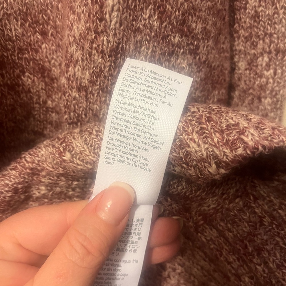 Women's Marled j crew sweater - light burgundy. - Picture 5 of 7